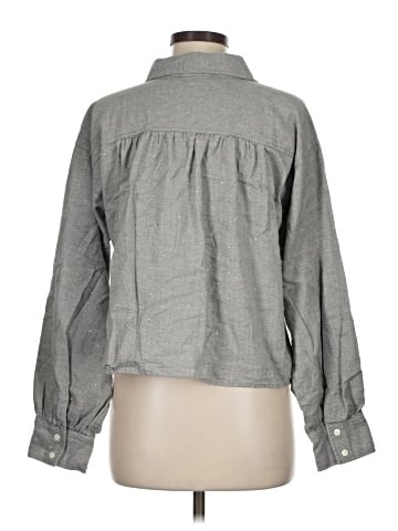 Ann Taylor LOFT Long Sleeve Button-Down Shirt (view 2)