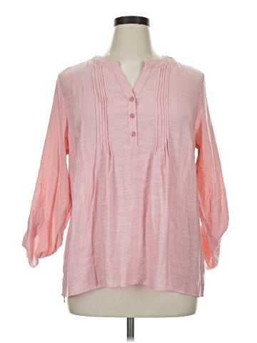 NY Collection 3/4 Sleeve Blouse (view 1)