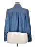 Torrid 100% Lyocell Blue Long Sleeve Button-Down Shirt Size 2X Plus (2) - photo 2
