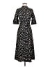 Ann Taylor 100% Polyester Polka Dots Black Casual Dress Size 0 - photo 1