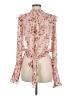 Bardot 100% Polyester Pink Long Sleeve Blouse Size 6 - photo 2