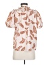 Current Air Orange Short Sleeve Blouse Size S - photo 2