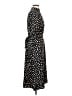 Ann Taylor 100% Polyester Polka Dots Black Casual Dress Size 0 - photo 4