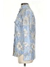 Express Print Blue Long Sleeve Blouse Size S - photo 5