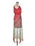 Sweet Storm 100% Polyester Paisley Red Casual Dress Size M - photo 4