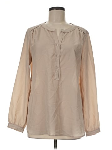 Anne Klein Long Sleeve Blouse (view 1)