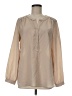 Anne Klein Tan Long Sleeve Blouse Size M - photo 1