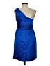 David's Bridal 100% Polyester Solid Blue Cocktail Dress Size 12 - photo 2