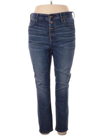 Madewell The Tall Perfect Vintage Jean in Clearview Wash: Button-Front Comfort Stretch Edition (view 1)