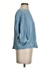 14th & Union 100% Lyocell Blue 3/4 Sleeve Blouse Size XS - photo 4