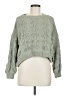 Pol 100% Polyester Chevron-herringbone Green Pullover Sweater Size M - photo 1