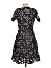 Aqua Paisley Black Casual Dress Size L - photo 2