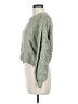 Pol 100% Polyester Chevron-herringbone Green Pullover Sweater Size M - photo 5