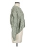 Pol 100% Polyester Chevron-herringbone Green Pullover Sweater Size M - photo 4
