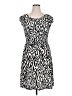 En Focus Animal Print Ivory Casual Dress Size 14 Petite - photo 1