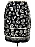 Talbots 100% Rayon Print Black Casual Skirt Size 10 - photo 1