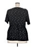 Torrid 100% Cotton Stars Black Short Sleeve Blouse Size 2X Plus (2) - photo 2