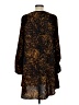 Merona 100% Polyester Animal Print Brown Long Sleeve Blouse Size L - photo 2