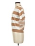 Ann Taylor Stripes Tan Brown Short Sleeve Turtleneck Size M (petite) - photo 5