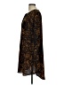 Merona 100% Polyester Animal Print Brown Long Sleeve Blouse Size L - photo 5