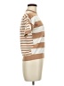 Ann Taylor Stripes Tan Brown Short Sleeve Turtleneck Size M (petite) - photo 4