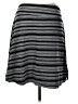 Akini Stripes Gray Casual Skirt Size L - photo 1