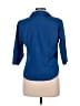 No Boundaries Solid Blue 3/4 Sleeve Blouse Size 7 - 9 - photo 2