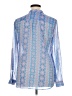 Kut from the Kloth 100% Polyester Paisley Blue Long Sleeve Blouse Size XL - photo 2