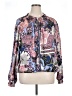 Chico's 100% Polyester Print Purple Jacket Size XL (3) - photo 1