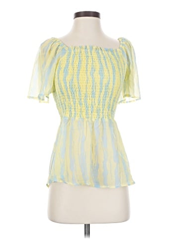 Moon River Short Sleeve Blouse (view 1)