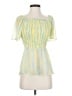 Moon River 100% Polyester Yellow Short Sleeve Blouse Size XS - photo 1