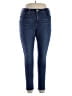 Levi's Solid Blue Jeans Size 16W - photo 1