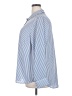 On 34th 100% Polyester Stripes Blue Long Sleeve Blouse Size 2X - photo 5