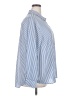 On 34th 100% Polyester Stripes Blue Long Sleeve Blouse Size 2X - photo 4