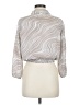 Sweet Rain 100% Polyester Silver 3/4 Sleeve Blouse Size M - photo 2