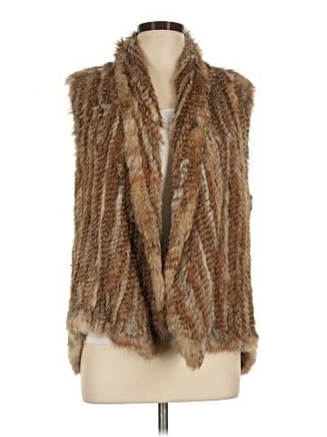White + Warren Faux Fur Vest (view 1)