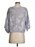 Wilfred Floral Tropical Purple Gray 3/4 Sleeve Blouse Size S - photo 2