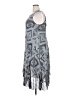 Roaman's 100% Polyester Graphic Gray Casual Dress Size 18W - photo 5