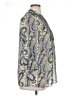 Liz Claiborne 100% Polyester Paisley Gray 3/4 Sleeve Blouse Size XL - photo 4