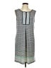 Max Studio Print Gray Casual Dress Size L - photo 1