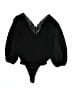 Express 100% Polyester Black 3/4 Sleeve Blouse Size XS - photo 2