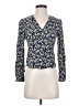 Uniqlo 100% Rayon Blue Long Sleeve Blouse Size XS - photo 1