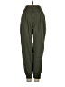 Pull&Bear Solid Green Casual Pants Size XS - photo 1