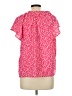 Gap 100% Rayon Pink Short Sleeve Blouse Size L - photo 2