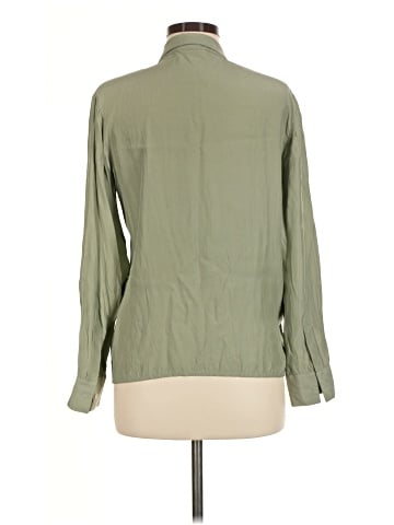 Neiman Marcus Long Sleeve Silk Top (view 2)