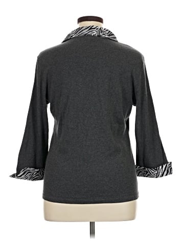 Karen Scott 3/4 Sleeve Top (view 2)