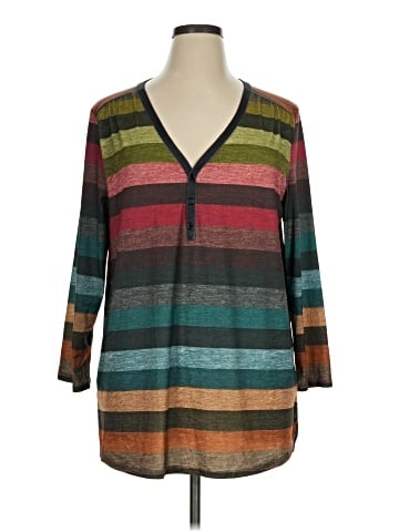 Lily by Firmiana 3/4 Sleeve Top (view 1)