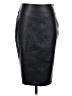 Express 100% Polyester Black Faux Leather Skirt Size 4 - photo 1