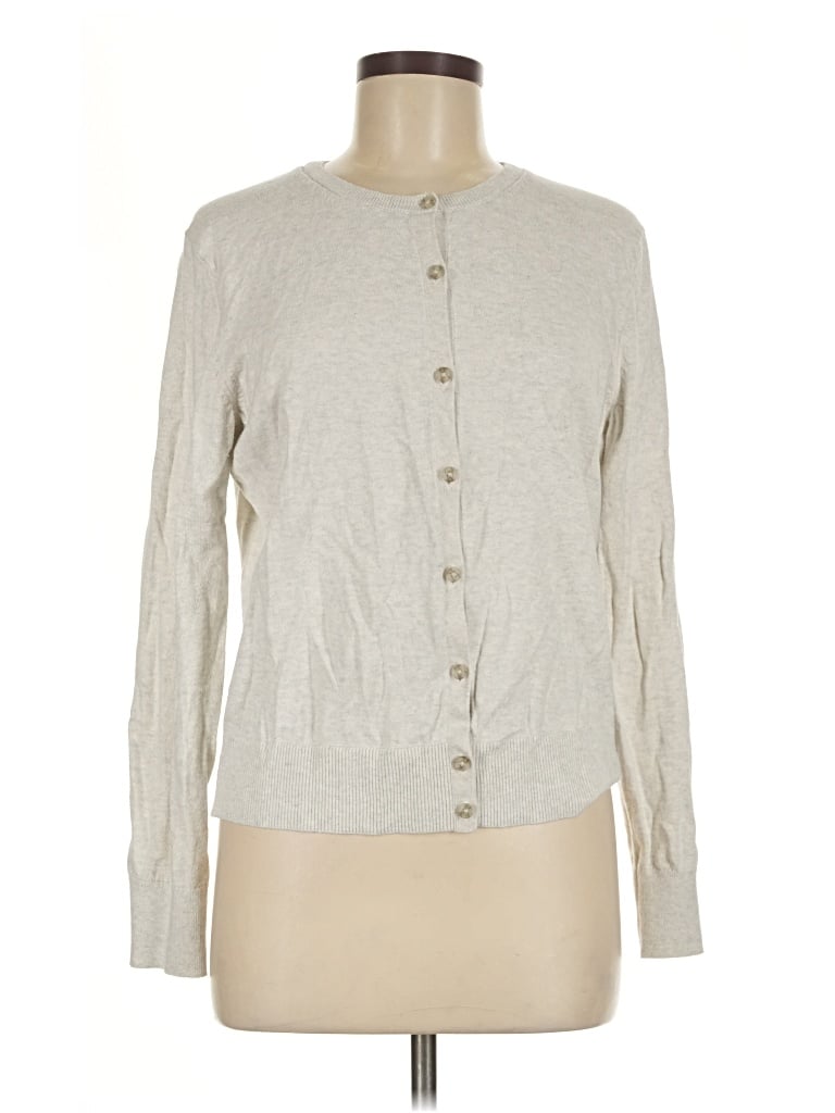 Pre-owned Gap Cardigan Sweater In Silver