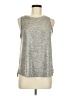 Deletta Silver Sleeveless Top Size M - photo 1